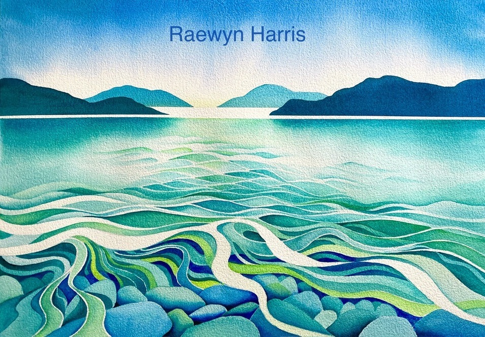 Twisting and Turning Watercolour by Raewyn Harris