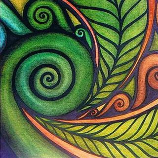 Paintings,inspiration,art,New Zealand,coastal scenes,koru, patterns in ...